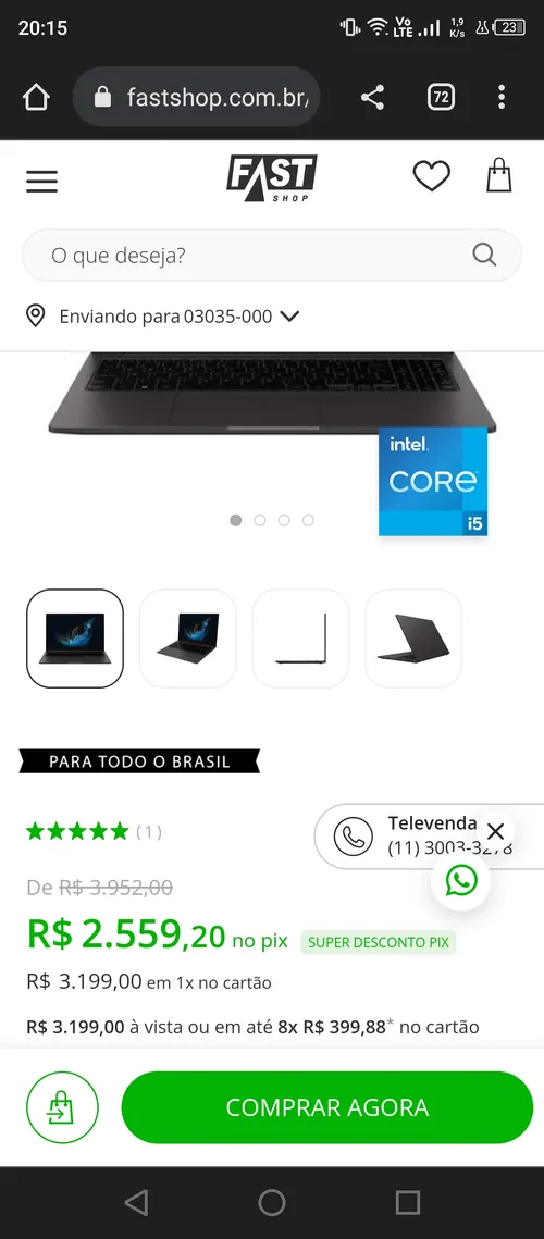 Imagem na descrição da promoção