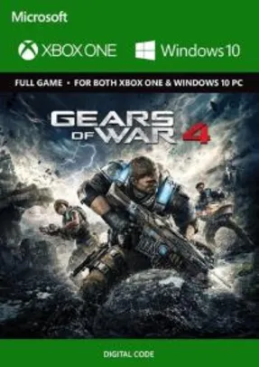 Gears of War 4 - Xbox One / PC (R$20,49 + taxas)