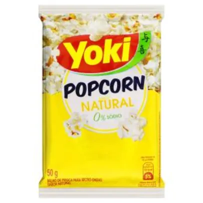 Saindo por R$ 8: [8,34] 10 Popcorn Micro Natural Yoki 50g | Pelando