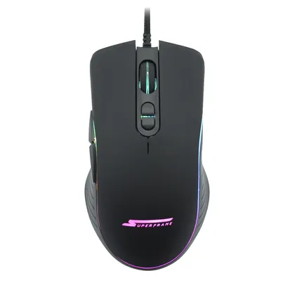 Mouse Gamer SuperFrame MITO, 12000 DPI, RGB, 7 Botões, Black