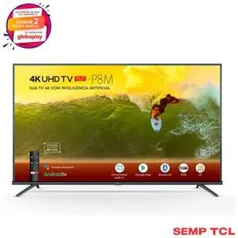 Smart TV TCL LED 4K 50" 50P8M | R$1.989