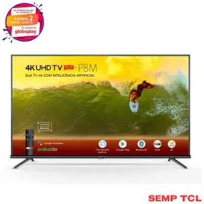 Smart TV TCL LED 4K 50" 50P8M | R$1.989
