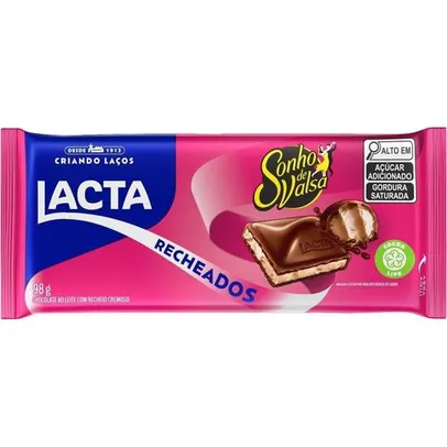 [Regional] Chocolate ao Leite Lacta com Recheio Sonho de Valsa 98g