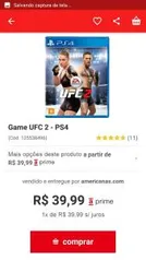 Game UFC 2 - PS4 | R$40