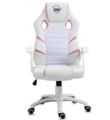 Cadeira Gamer Ninja Hiryu, Branco e Rosa