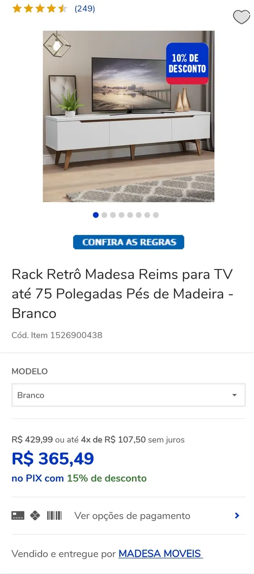 Imagem na descrição da promoção