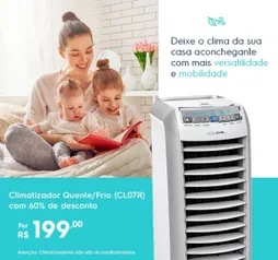 Climatizador Quente/Frio (CL07R) - 220V por R$199