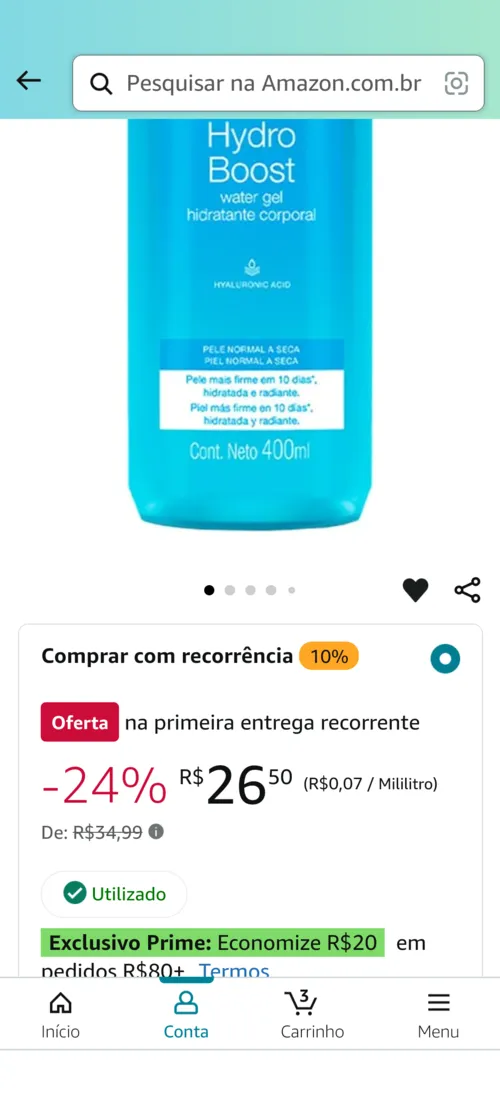 Imagem na descrição da promoção