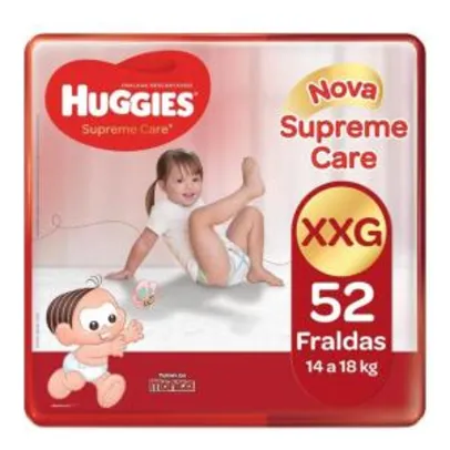 [2 unid.] Fralda Huggies Supreme Care XXG 52 Unidades | 104 unid. | R$ 86