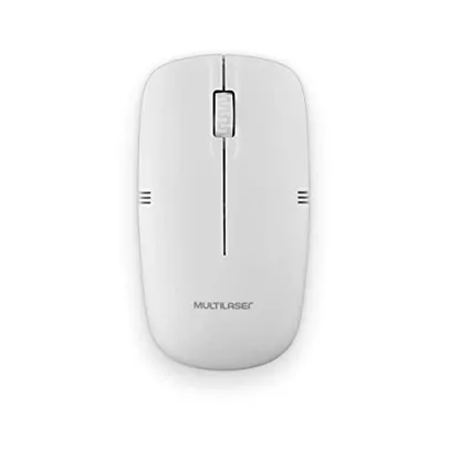 [PRIME] Mouse Sem Fio 2.4GHZ USB Branco - MO286 | R$23