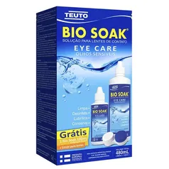 KIT BIO SOAK SOLUÇÃO PARA LENTES DE CONTATO 480ML + 1 ESTOJO PARA LENTES