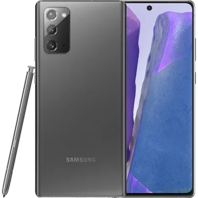 [REEMBALADO] Smartphone Samsung Galaxy Note 20 256GB 5G Wi-Fi Tela 6.7&#039;&#039; Dual Chip 8GB RAM Câmera Tripla + Selfie 10MP - Mystic Gray