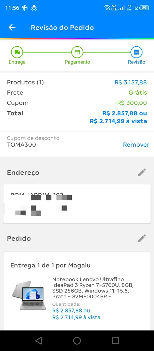 Imagem na descrição da promoção