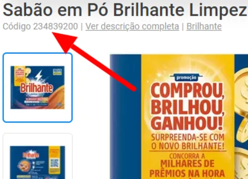 Imagem na descrição da promoção