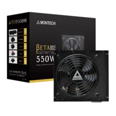 Fonte Montech BETA Bronze 550W, 80 Plus Bronze, PFC Ativo