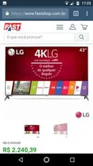 TV LG 4K LED 43"