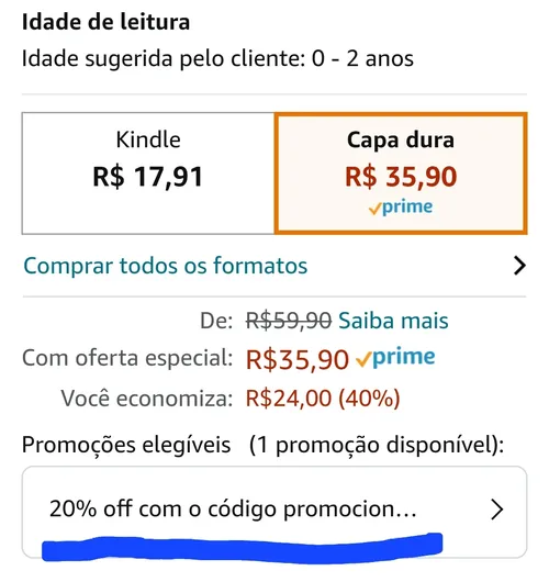 Imagem na descrição da promoção