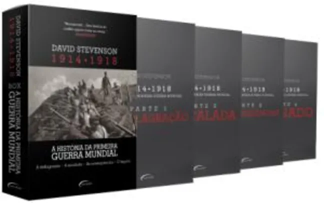 Box - A história da primeira guerra mundial (4 livros) - R$26