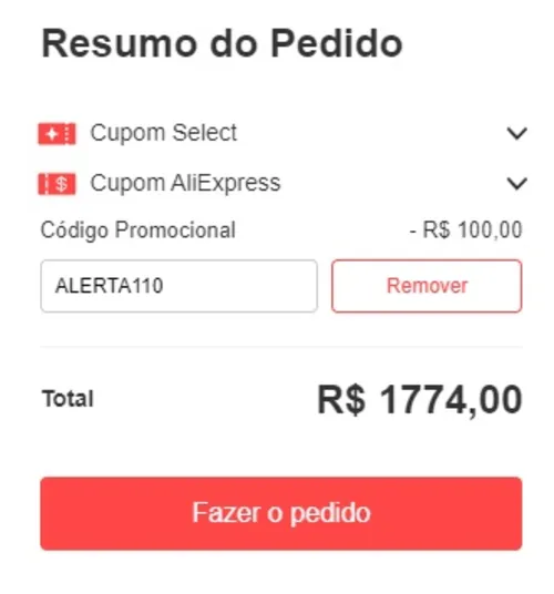 Imagem na descrição da promoção