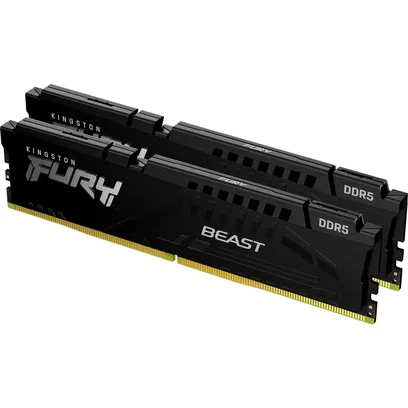 Foto do produto Kingston Memória Ram Fury Beast 64GB 2x32gb Ddr5 5200mhz Prateado