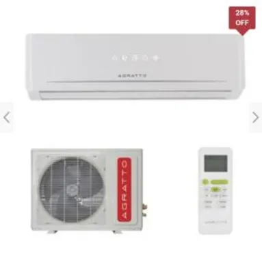 Ar Condicionado Split Agratto 12000 BTUs Quente/Frio Eco ECS12QF-R4 220V -- R$1200