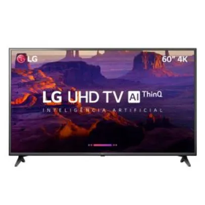 Smart TV LED 60" Ultra HD 4K LG 60UK6200 | R$ 3.149
