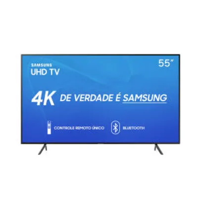 Smart TV LED 55" Samsung RU7100 Ultra HD 4K Bluetooth - R$2399