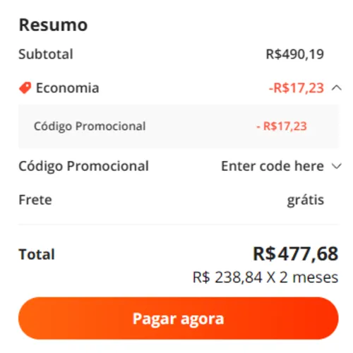 Imagem na descrição da promoção