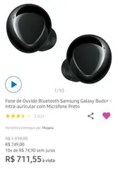 Galaxy Buds Plus Preto | R$711