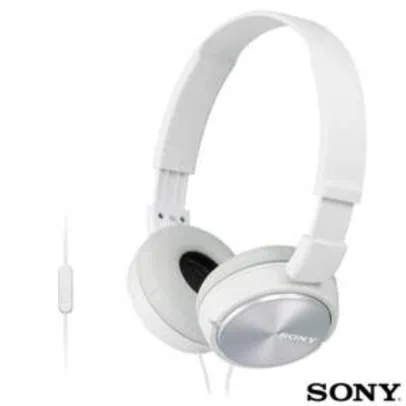 Saindo por R$ 75: [FAST SHOP]Fone de Ouvido Sony Headphone Branco - MDR-ZX310APW R$ 75 | Pelando