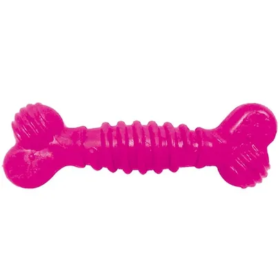 Osso Superbone de Borracha Furacão Pet N2 M – Rosa