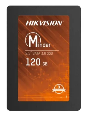 SSD Hikvision Minder, 120GB, Sata III, Leitura 460MBs e Gravação 360MBs, HS-SSD-Minder(S)/120G