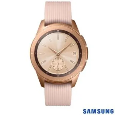Galaxy Watch LTE 42mm Samsung Rosé com 1,2”, Pulseira de Silicone, Bluetooth e 4GB