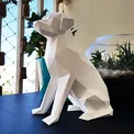 Estátua Labrador Branco