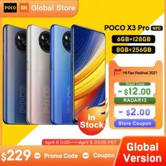 Smartphone Xiaomi Poco X3 Pro 6gb RAM 128GB - Versão Global | R$ 1298