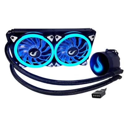Water Cooler Rise Mode Gamer Black, RGB, 240mm | R$ 370