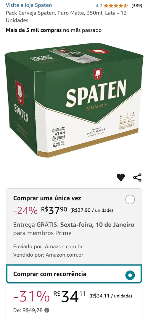 Imagem na descrição da promoção