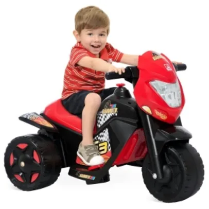 Moto Elétrica Infantil Bandeirante Ban Moto 6V - Preto