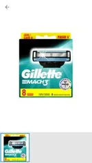 Carga para aparelho Gillete barbear mach3 - 8 cartuchos - R$38