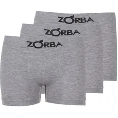 [Lojas Americanas] Kit Com 3 Cuecas Boxer Zorba Sem Costura G - R$ 29