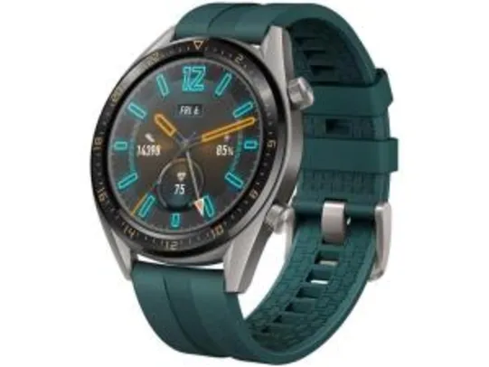 Smartwatch Huawei Active Edition - Watch GT Verde Escuro 46mm 128MB | R$ 877