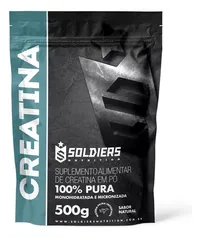 (4 Unid = 2kg) Creatina Monohidratada 500g Soldiers Nutrition Sabor Natural