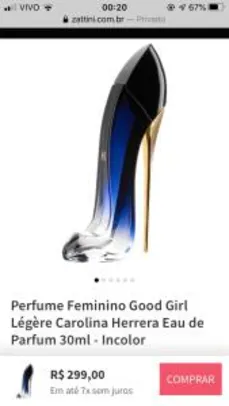 Perfume Feminino Good Girl Légère Carolina Herrera Eau de Parfum 30ml | R$ 240