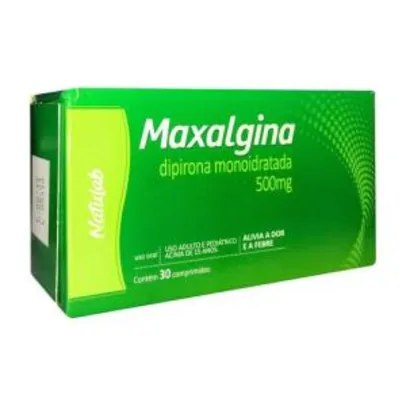 Maxalgina 500mg Natulab 30 Comprimidos - R$5