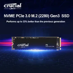 SSD Crucial PCIe Gen 3 3D NAND NVMe SSD M.2 1TB