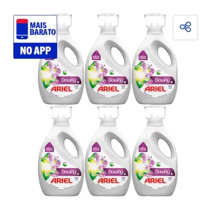 [APP] Sabão Líquido Concentrado Ariel com Toque de Downy 1,2L 6 Un