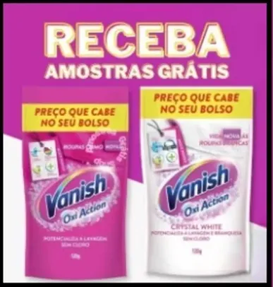 Amostra Grátis Vanish Oxi Action