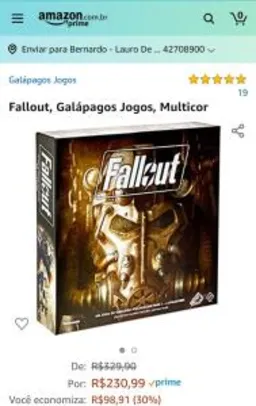 Fallout Board Game | R$231