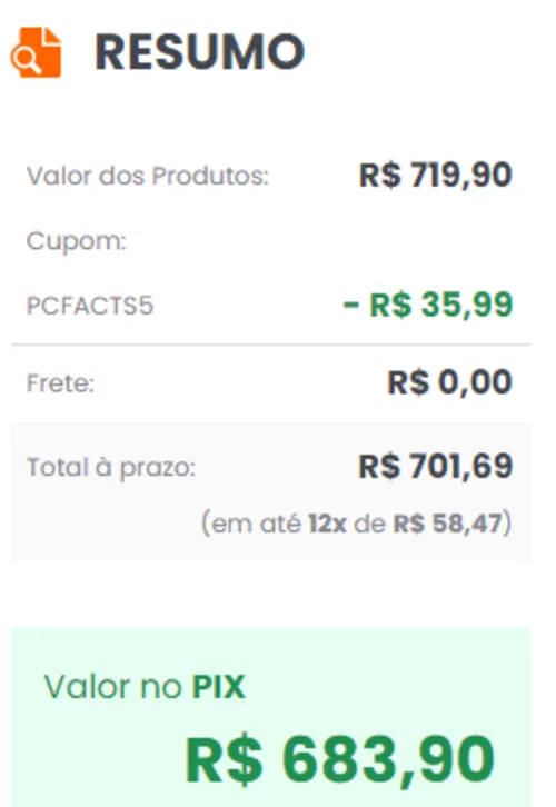 Imagem na descrição da promoção