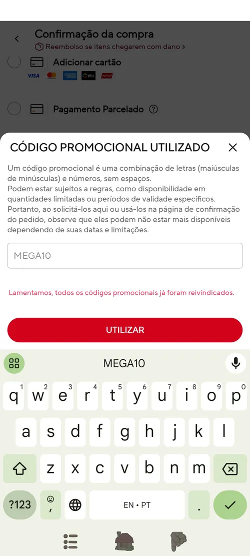 Imagen na descrição da promoção